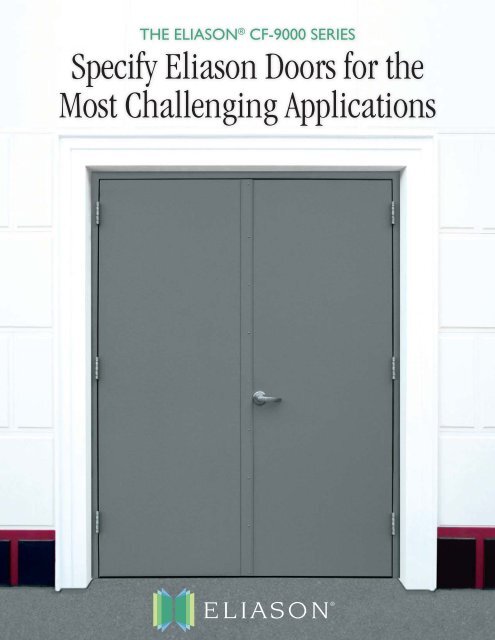 Cf 9000 Fiberglass Doors Eliason Corporation