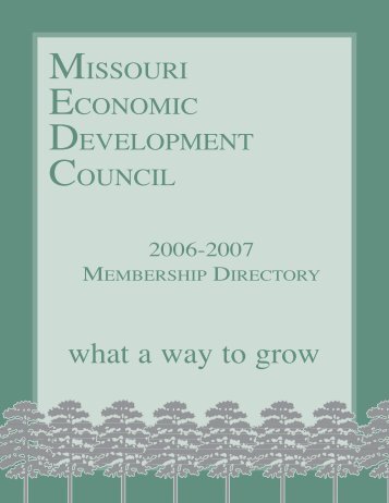 what a way to grow - Missouri Economic Development Council