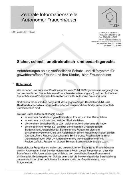 download - Zentrale Informationsstelle Autonomer Frauenhäuser