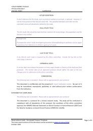 Annotated Protocol Template for an Observational Study - Murdoch ...