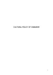 CULTURAL POLICY OF ZIMBABWE - Arts In Africa