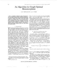 An algorithm for graph optimal monomorphism - Systems, Man and ...