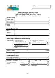 Onsite Sewage Management Approval to Operate Renewal Form