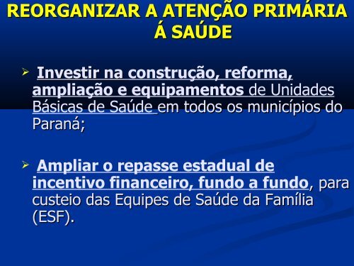 Plano de Governo - Beto Richa 2011/2014 - Governo do ParanÃ¡