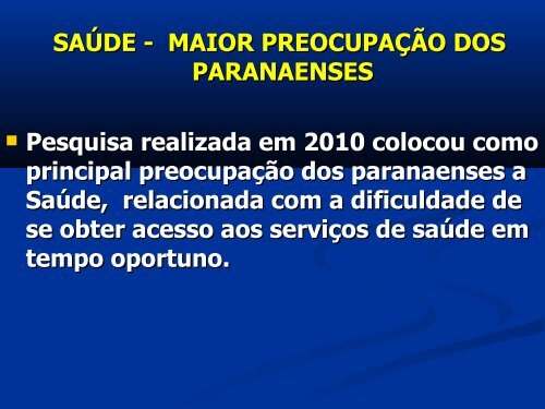 Plano de Governo - Beto Richa 2011/2014 - Governo do ParanÃ¡