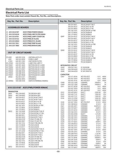 SERVICE MANUAL LC-XB41 - TechEdu.com