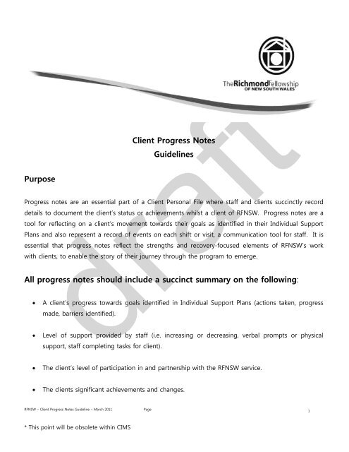 sample progress notes guidelines the mhcc policy resource sample progress notes