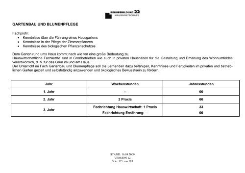 LehrplÃ¤ne - Fachschulen fÃ¼r Land- und Hauswirtschaft Dietenheim