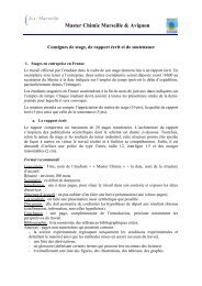 Consignes rapport de stage M1 - Master Chimie - Univ-cezanne.fr