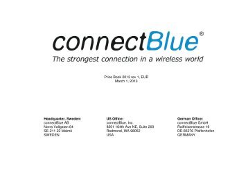 ActiveReports Document - connectBlue