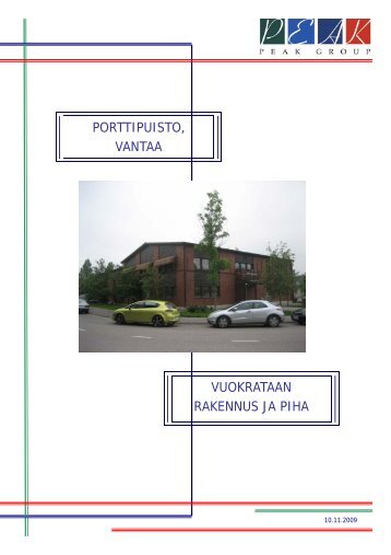 Porttipuisto VKR 101109 - Toimitilat.fi