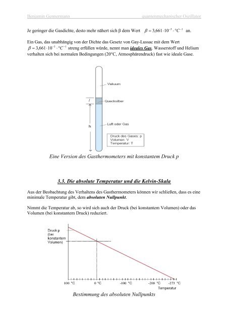 Der quantenmechanische Oszillator - Sandphysik.de