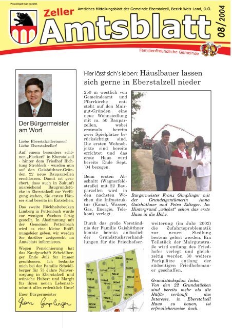 Amtsblatt August 2004 - Gemeinde Eberstalzell