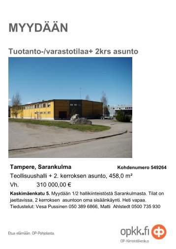 MYYDÄÄN - Toimitilat.fi