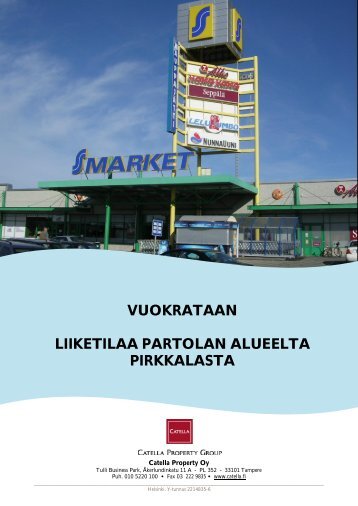 vuokrataan liiketilaa partolan alueelta pirkkalasta - Toimitilat.fi