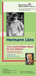 Hermann LÃ¶ns - Bibliotheksgesellschaft Celle