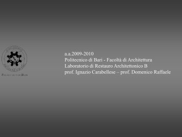 LabRestB_ Carabellese.pdf - Politecnico di Bari