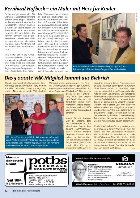 DER BIEBRICHER, Ausgabe 263, Oktober 2013