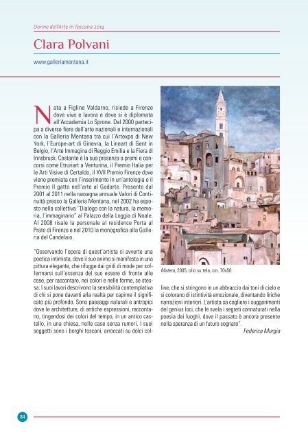 Donne dell'Arte in Toscana 2014