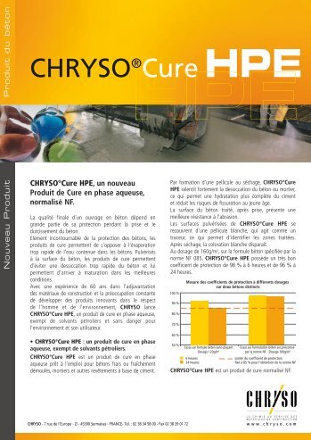 CHRYSOÂ®Cure HPE - Longrine