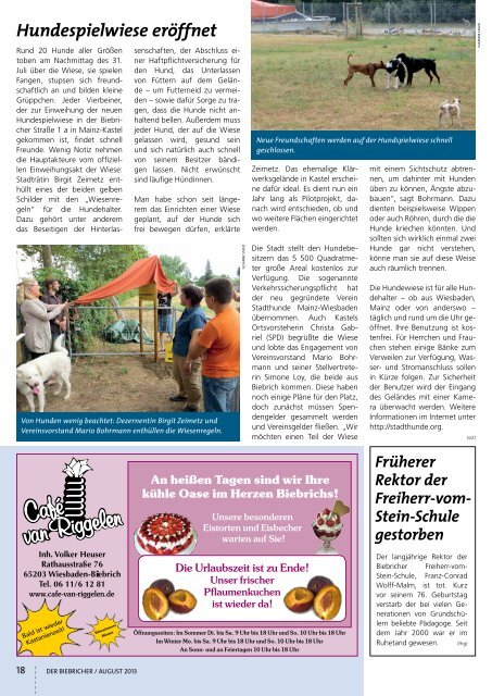 DER BIEBRICHER, Ausgabe 261, August 2013