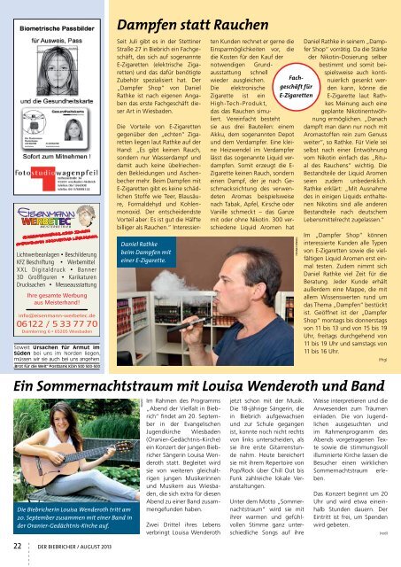 DER BIEBRICHER, Ausgabe 261, August 2013