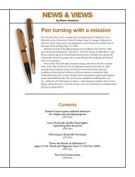 Pen turning with a mission - Woodcraft Magazine