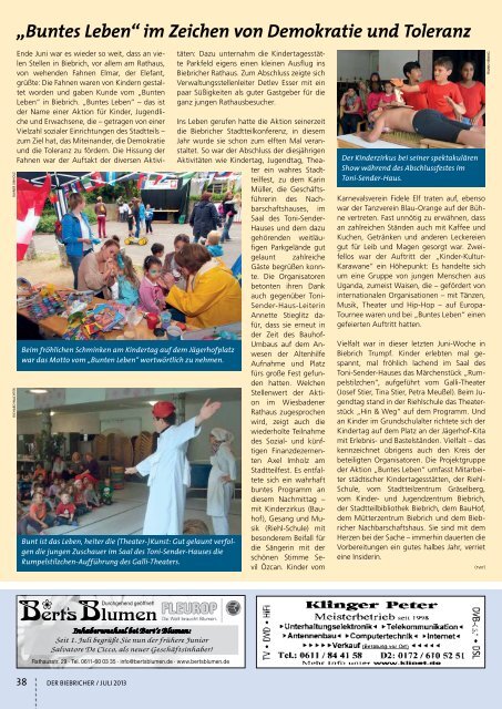 DER BIEBRICHER, Ausgabe 260, Juli 2013