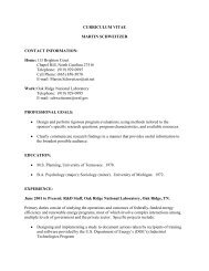 CURRICULUM VITAE MARTIN SCHWEITZER CONTACT ...