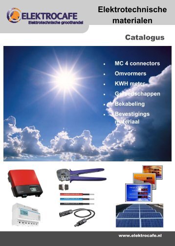 Zonne-energie Catalogus 2013 - V11 EC 1 - Elektrocafe