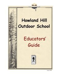 Howland Hill Outdoor School - National Park Service