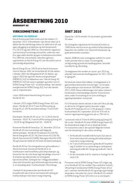 Ãrsrapport Nordkraft AS 2010 - del 2