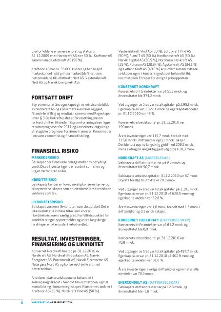 Ãrsrapport Nordkraft AS 2010 - del 2