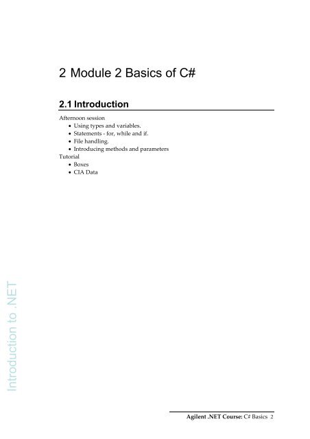 Complete set: Intro to C - Bill Buchanan