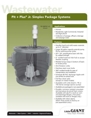 Pit + PlusÂ® Jr. Simplex Package Systems - PEX Universe