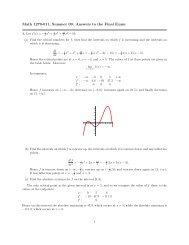 Solutions for exam 4 - The Live Toad