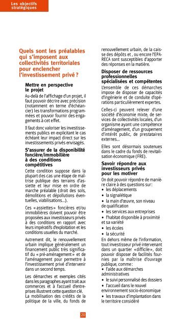 DÃ©veloppement Ã©conomique local et politique de la ville