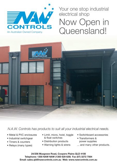 Now Open in Queensland! - NAW Controls