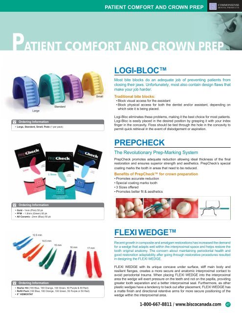 BISCO DENTAL PRODUCTS CANADA - dentes.sk