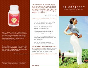 life enhancer® - Neways Pure Natural Products from Health and ...