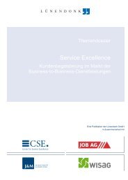 „Service Excellence“ (PDF). - Lünendonk-Shop