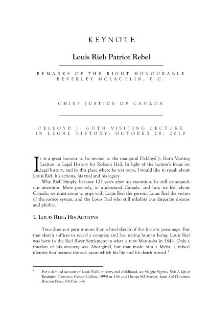 Manitoba Law Journal Issue 35(1) - Patriot Rebel.pdf - Robson Hall ...