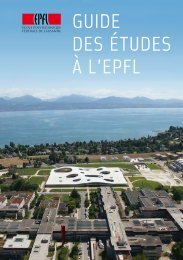 GUIDE DES ÃTUDES Ã L'EPFL - Master | EPFL