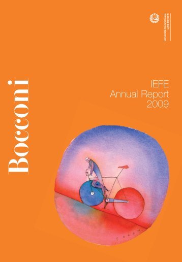 IEFE Annual Report 2009 - UniversitÃ  Bocconi