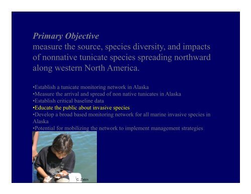 Citizen Science: Monitoring invasive tunicates in Alaska