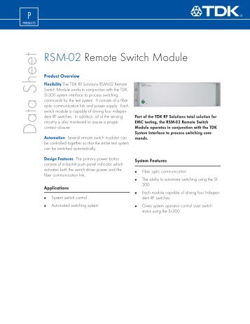 View this data sheet in PDF format - TDK Electronics Europe GmbH