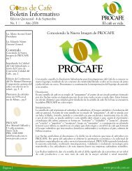 Boletin Gotas de Cafe No 1-2006 - PROCAFÃ
