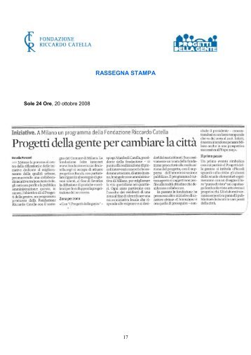 Scarica il pdf - Fondazione Riccardo Catella