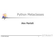 Python Metaclasses (pdf) - Alex Martelli