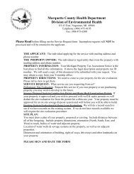 Permit Application - Marquette County